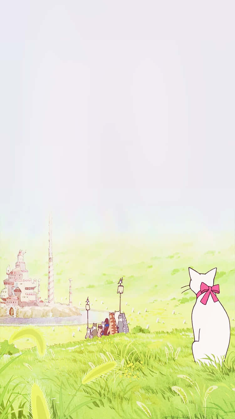 750x1334 Download The Cat Returns Magical Adventure Awaits Wallpaper
