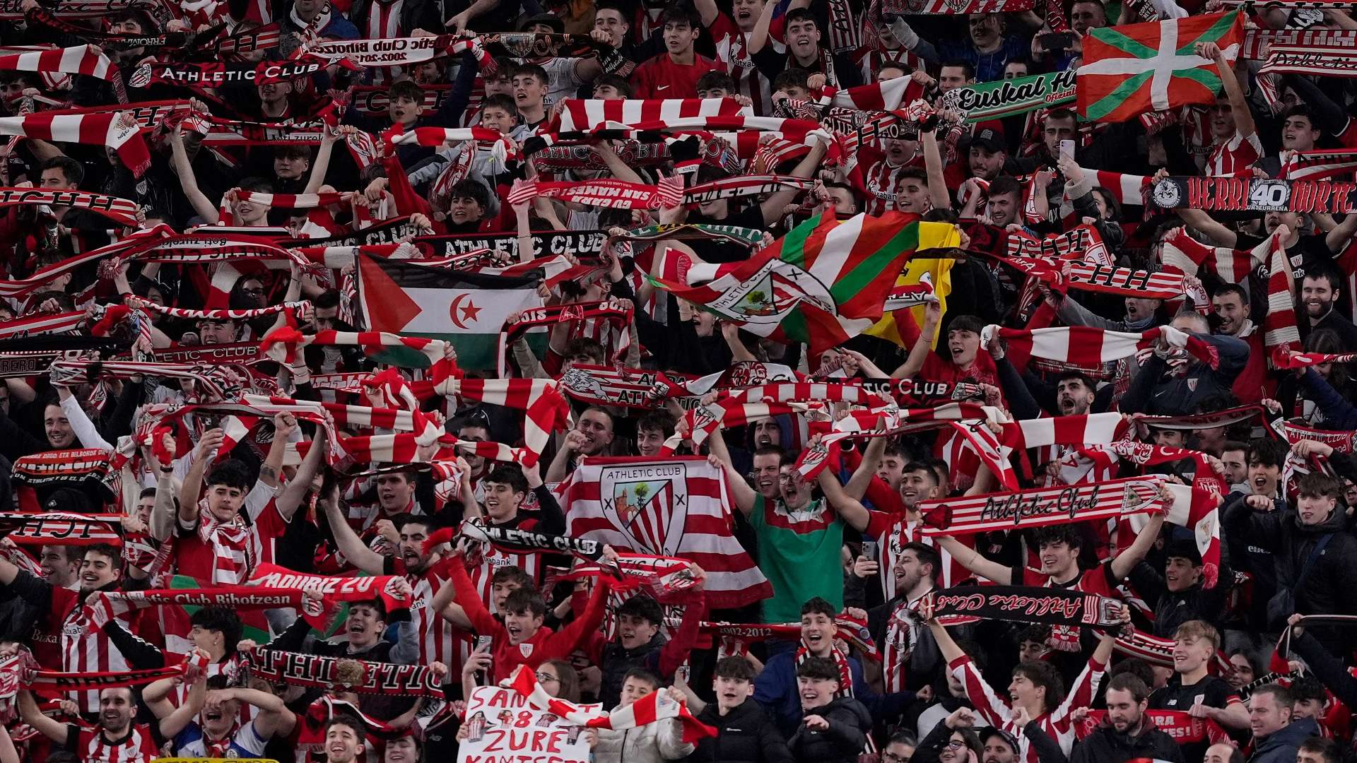 1920x1080 VIDEO: Absolute Scenes In Bilbao! Athletic Club Fans Watch Copa Del Rey Final Victory At Sold Out Stadium Showing Game On TV Screens As La Liga Side End 40 Year Wait For Major Silverware