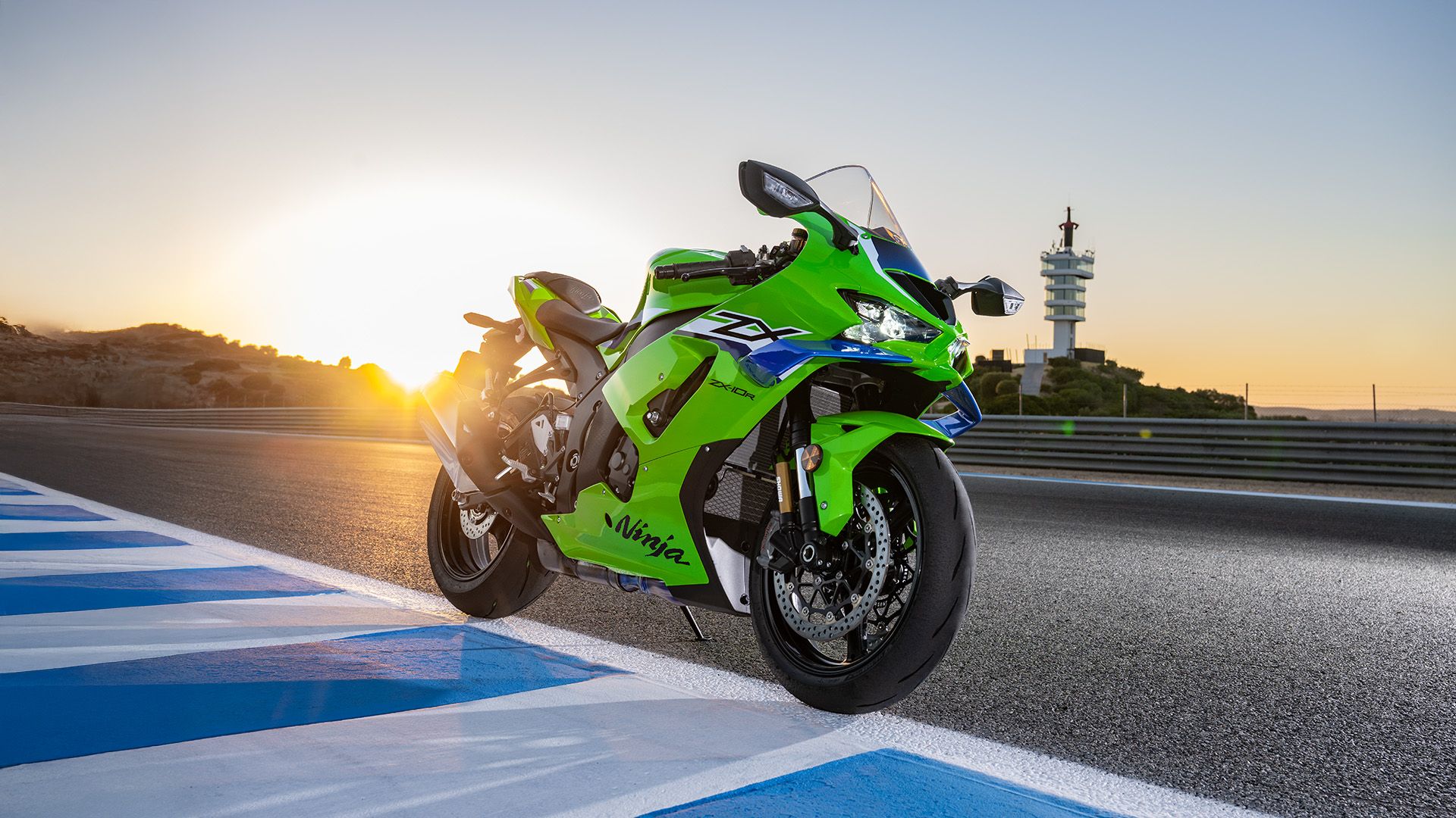 1920x1080 Kawasaki Ninja® ZX™ 10R. Supersport Motorcycle. Race Ready Power