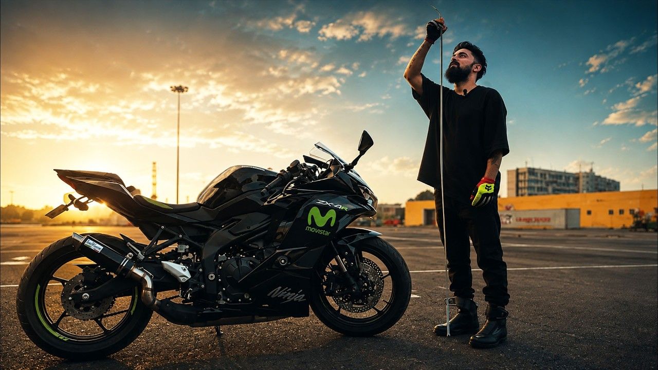 1280x720 Kawasaki Ninja ZX4R Lowered. Kawasaki Ninja ZX4R Seat Height Test