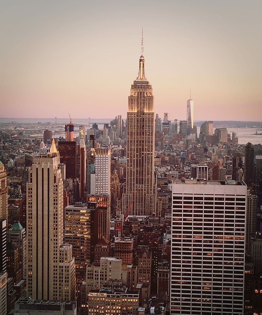 910x1094 HD wallpaper: Concrete jungle where dreams are made of, Empire State of Building, New York