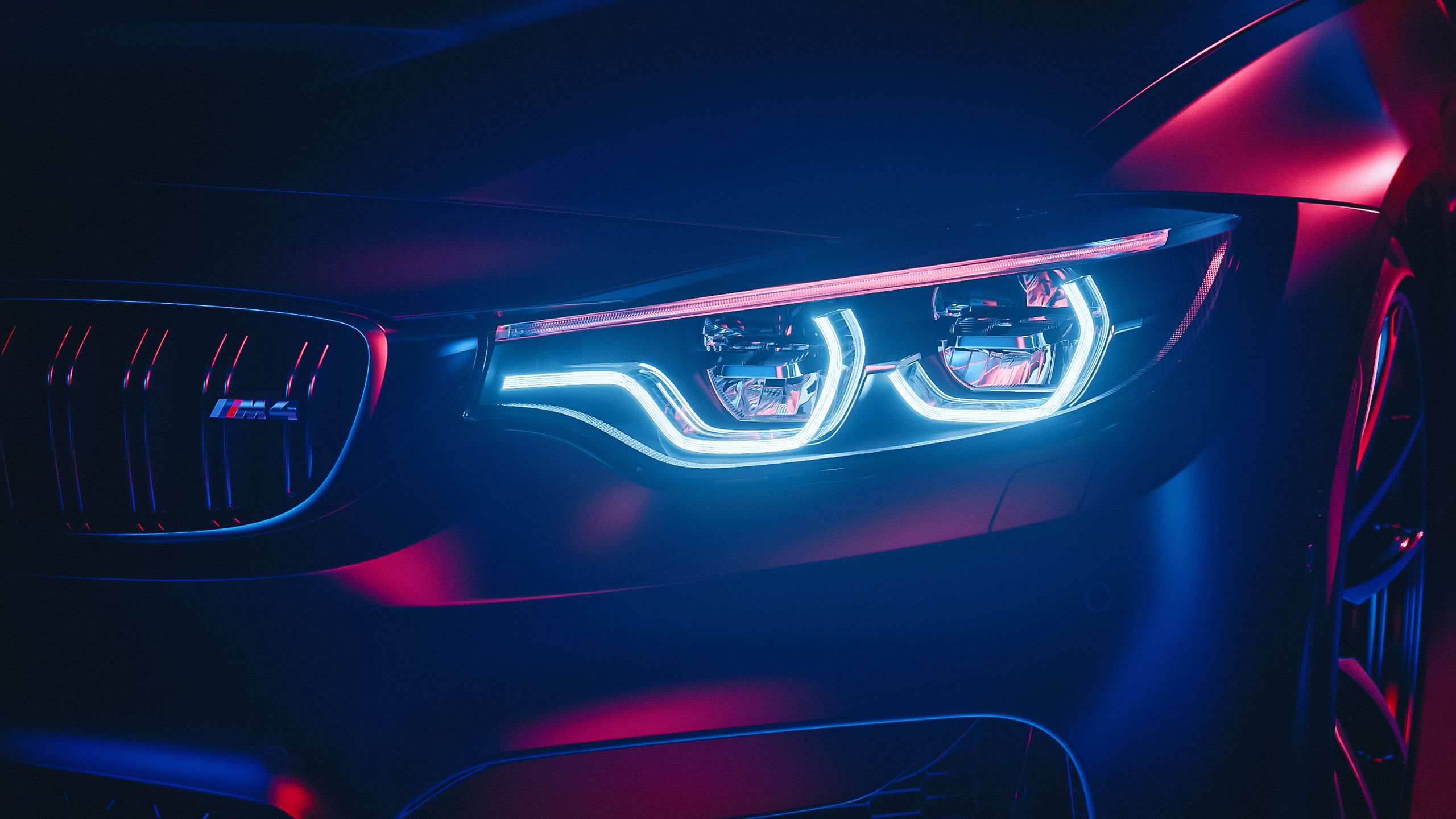 2560x1440 BMW M4 LED Headlights HD, 4K Car Wallpaper