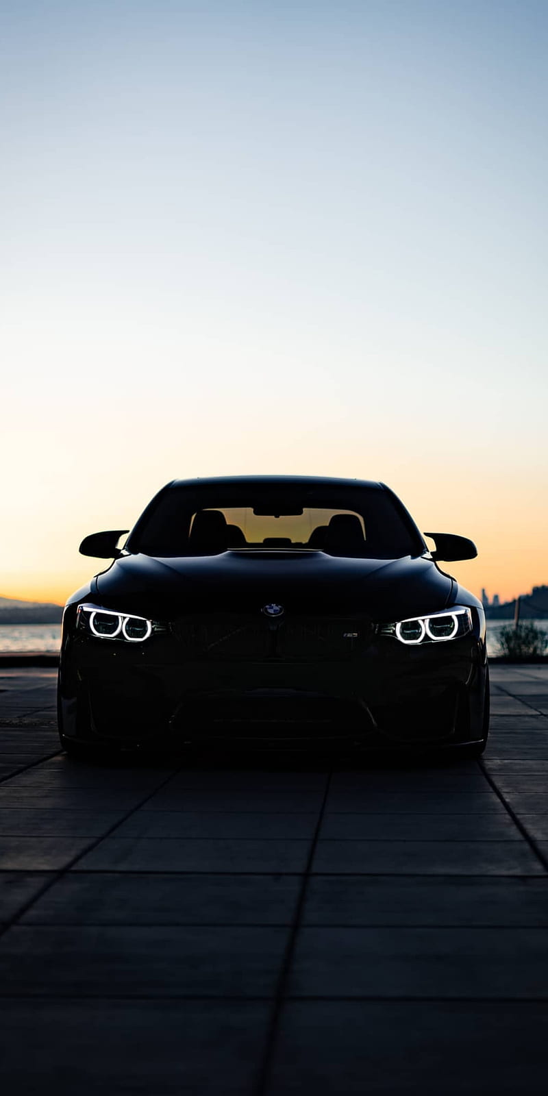 800x1600 M Dark, black, bmw, car, carros, dark, headlights, light, m m shadow, HD phone wallpaper