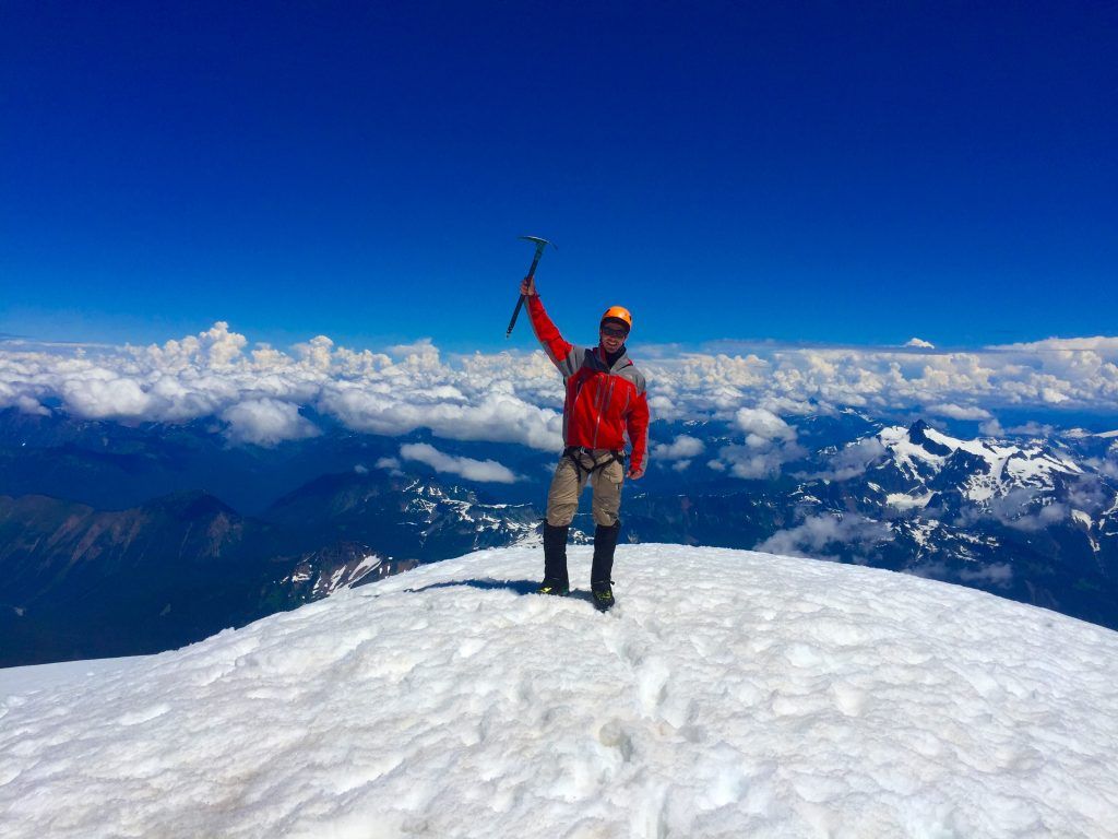 1024x768 Beautiful summit of Mt. Baker in the Pacific Northwest