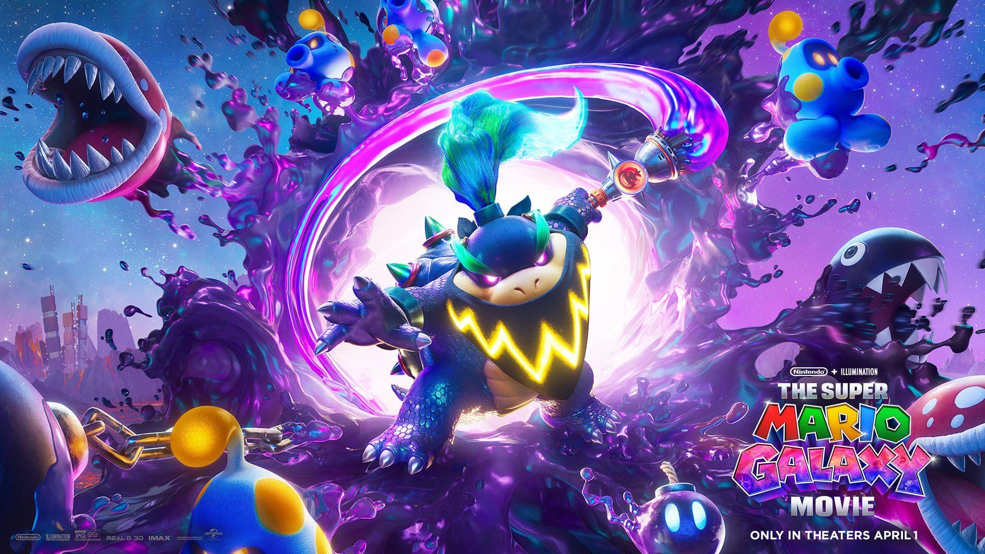 1920x1080 We just got a new wallpaper of bowser JR from the super mario galaxy movie