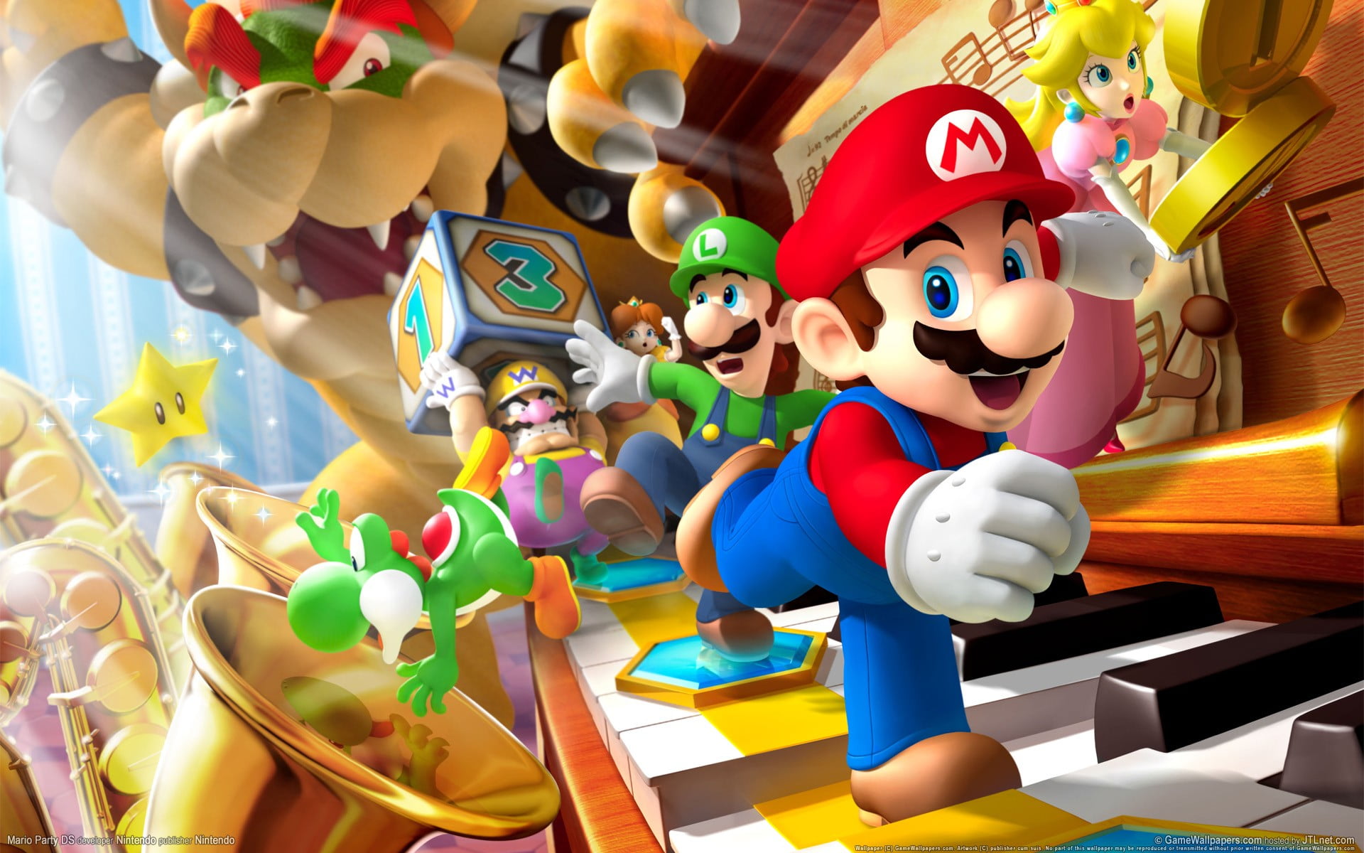 1920x1200 Super Mario digital wallpaper, Super Mario, Mario Party, Nintendo, bowser HD wallpaper