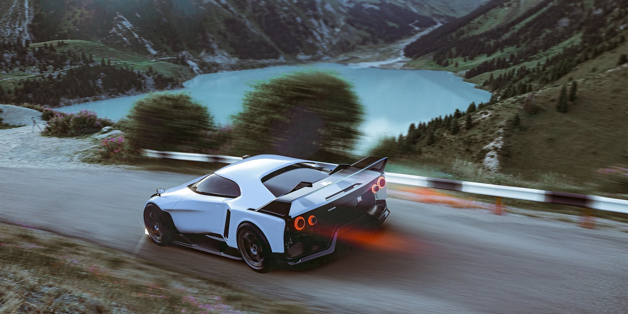 2048x1024 All New R36 Nissan GT R 'Godzilla' Gets Imagined With Hyper Force DNA And V6 Hybrid Oomph