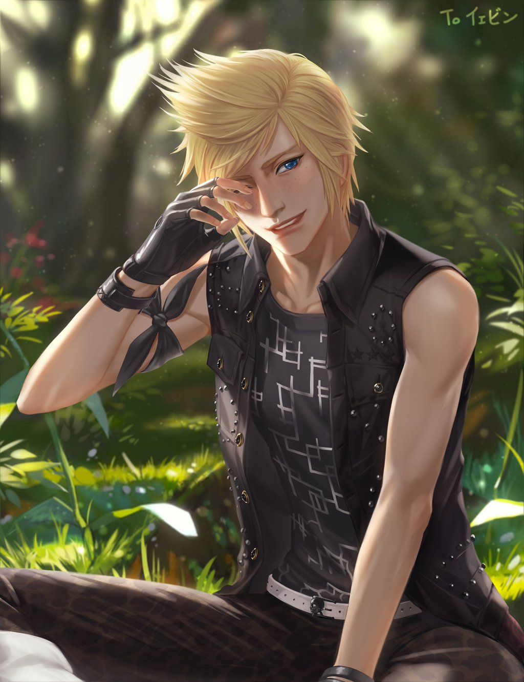 1024x1331 Prompto Argentum Fantasy XV. Anime Image Board