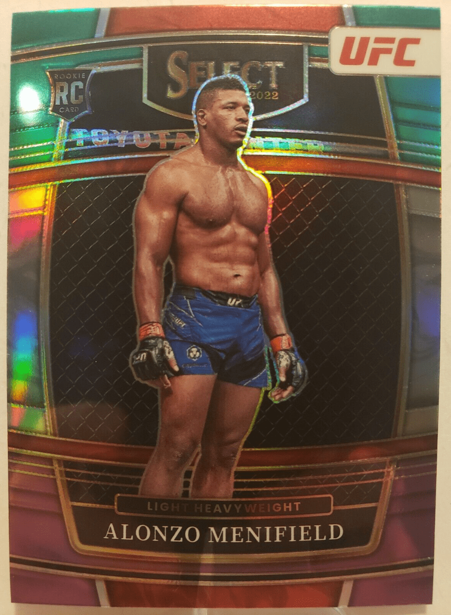 880x1200 PANINI SELECT CONCOURSE UFC ALONZO MENIFIELD & PURPLE ROOKIE RC