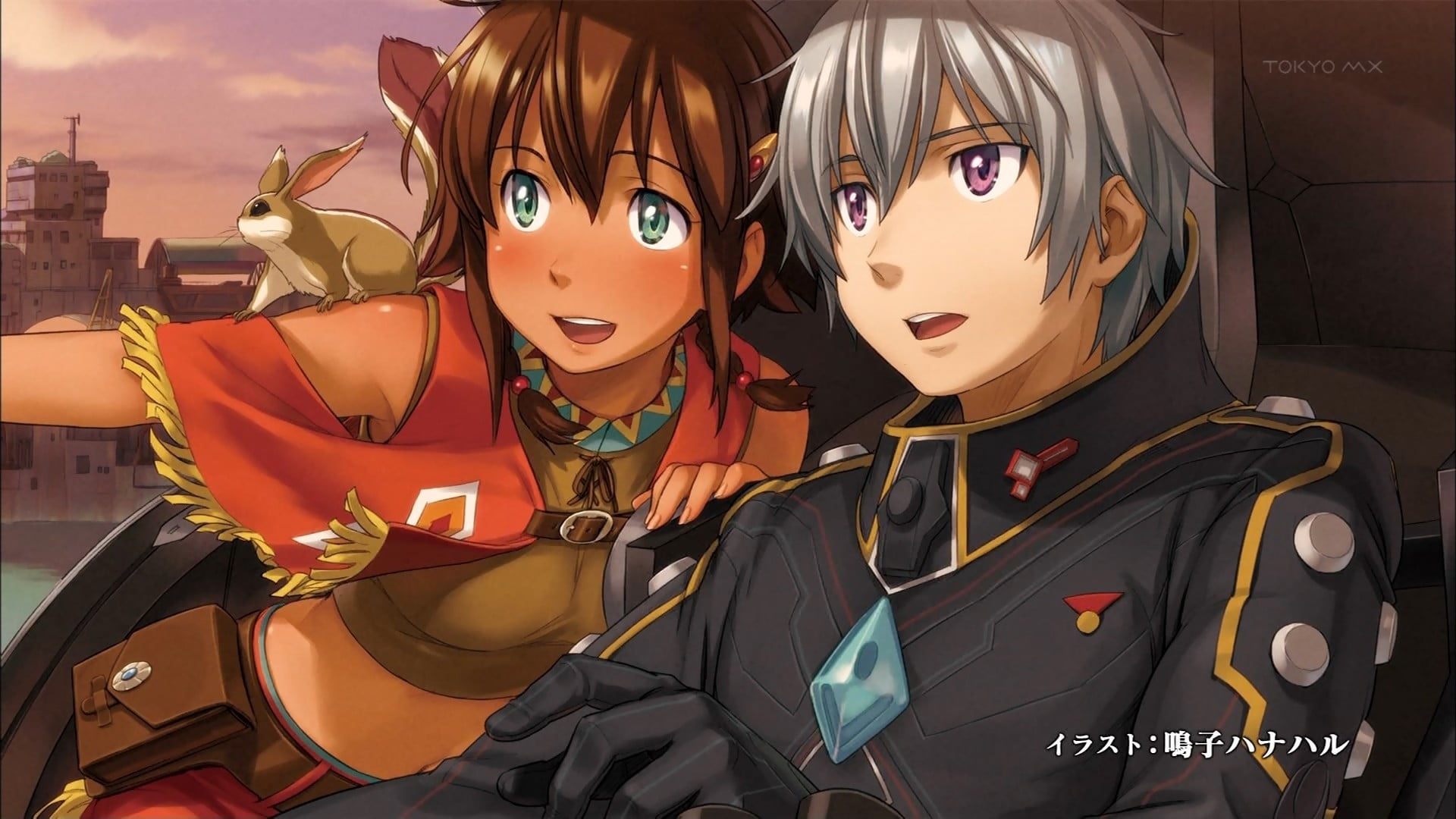 1920x1080 Gray haired male anime character, Suisei no Gargantia, anime, Amy (Suisei no Gargantia), Ledo HD wallpaper
