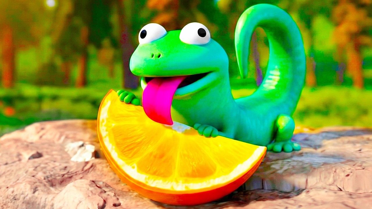 1280x720 Tom Lizard Loves Oranges Scene. HOPPERS (2026) Movie CLIP 4K
