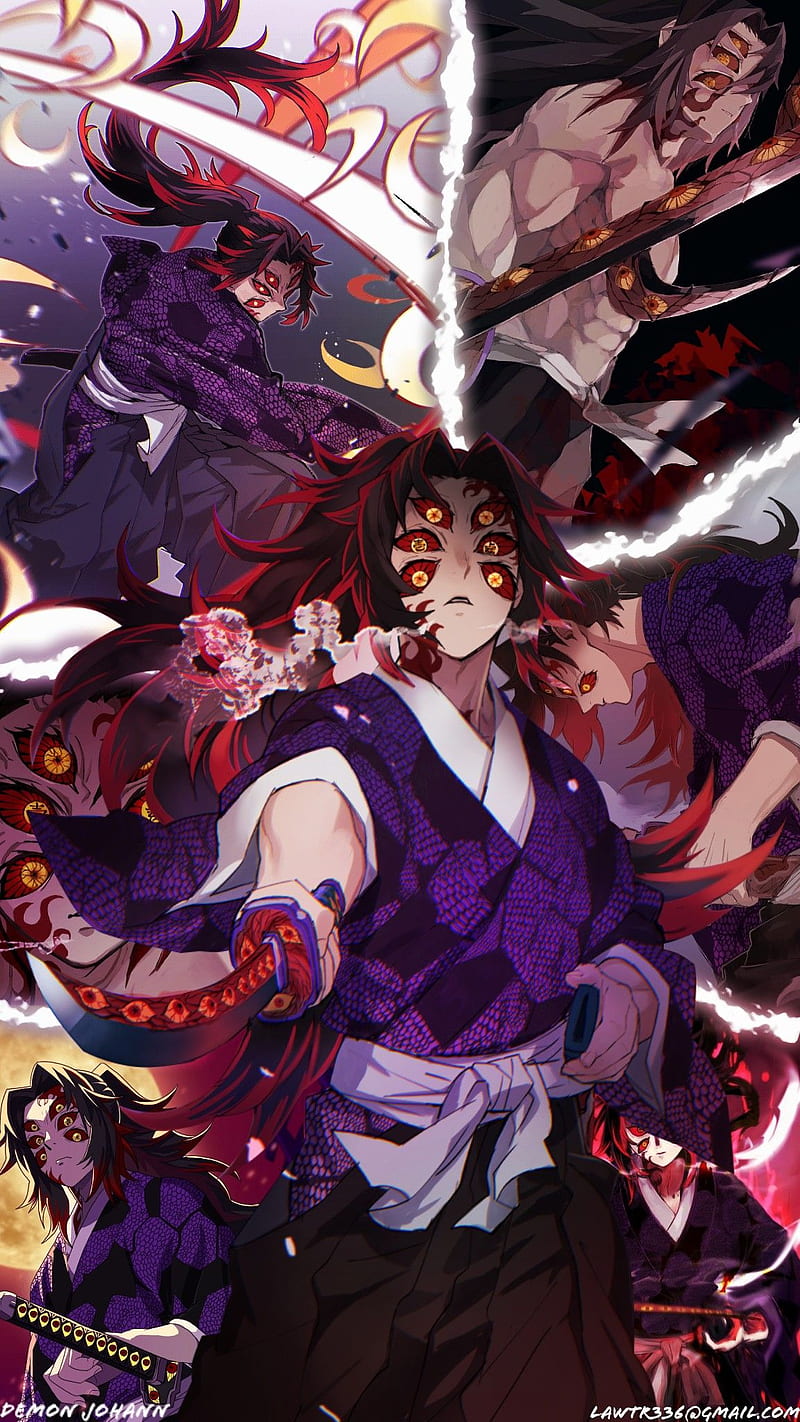 800x1422 Kokushibo, Demon Slayer, Upper Rank HD phone wallpaper