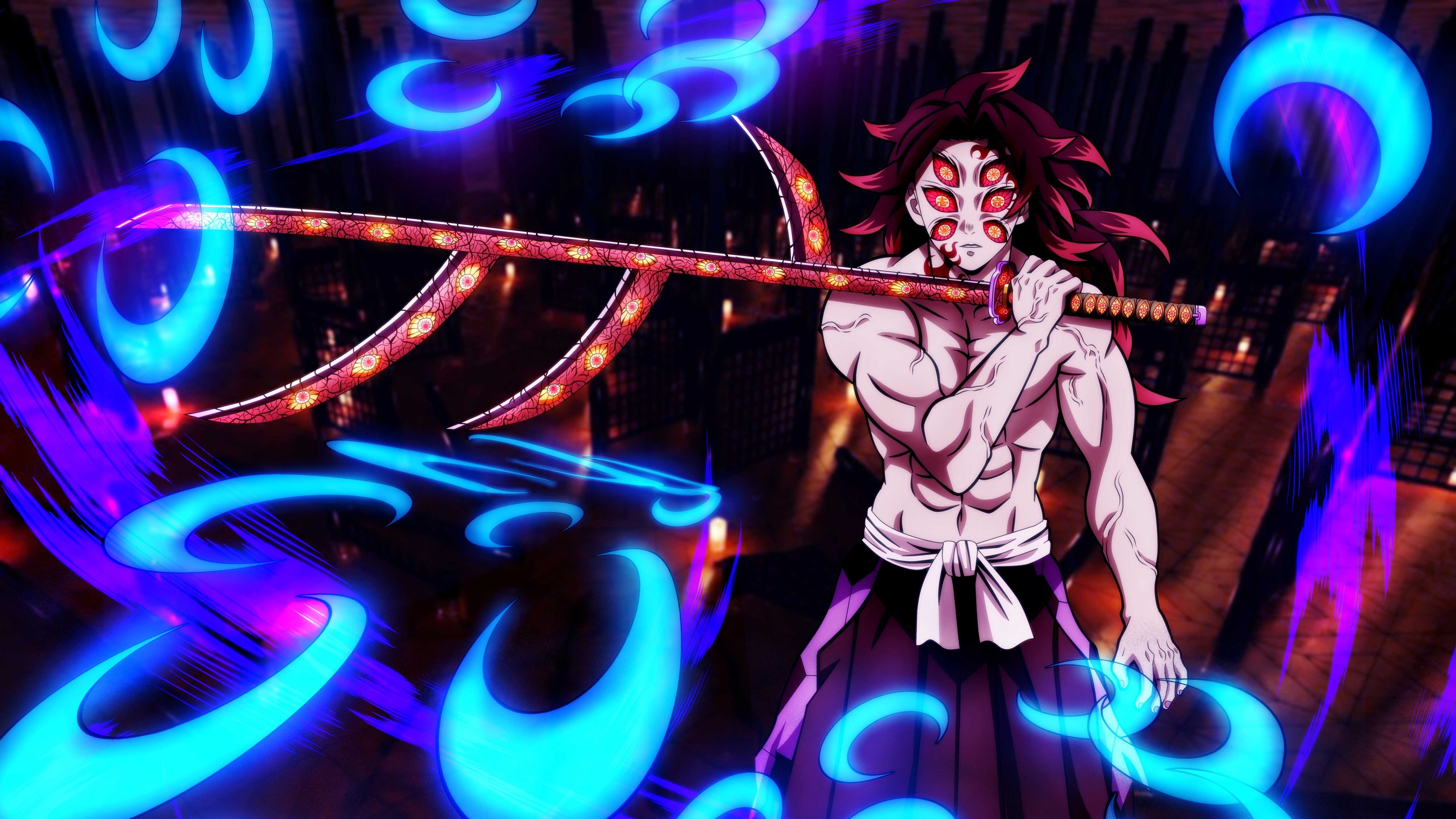 5120x2880 Kokushibo 4K 5K HD Demon Slayer Kimetsu no Yaiba Wallpaper