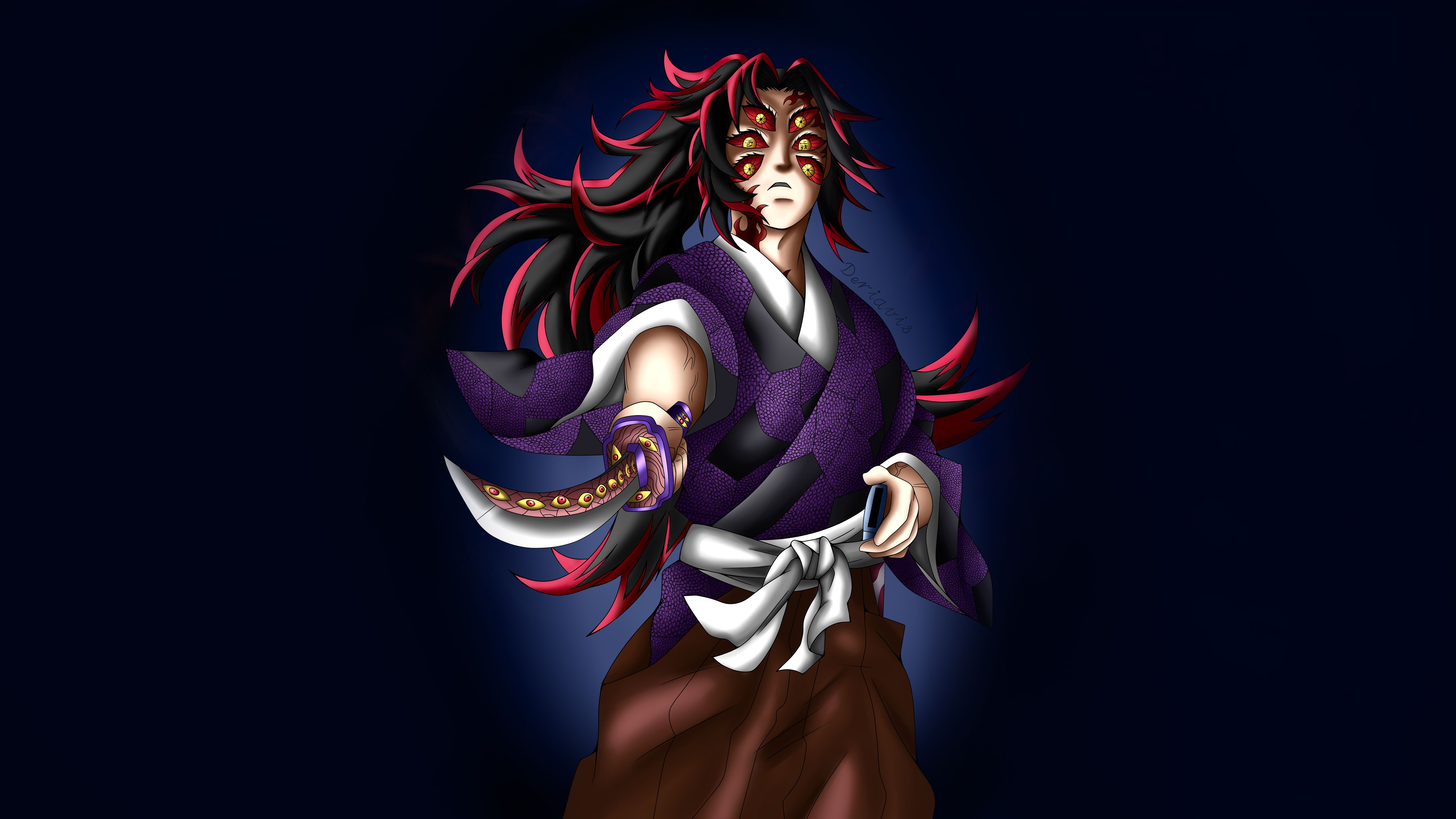 5120x2880 Kokushibo In Demon Slayer Kimetsu No Yaiba Wallpaper, HD Anime Wallpaper, 4k Wallpaper, Image, Background, Photos and Picture