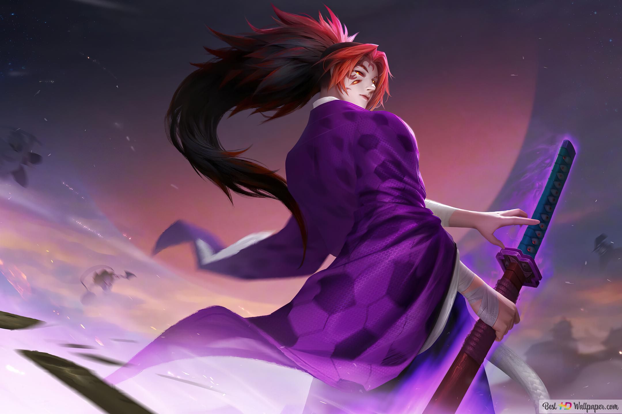 2160x1440 Demon Slayer Upper Moon Demon 4K wallpaper download
