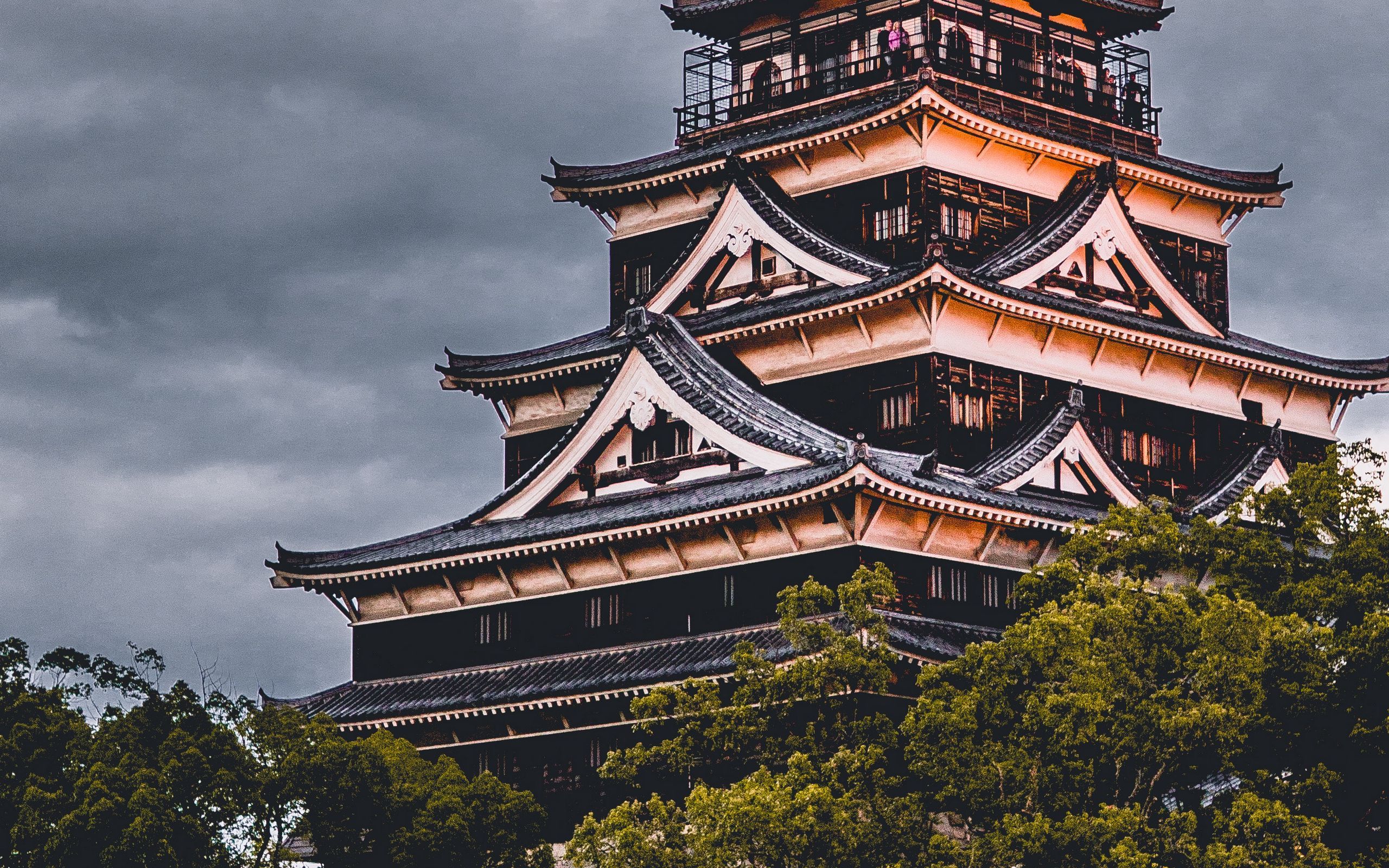 2560x1600 Download wallpaper 2560x1600 hiroshima castle, japan, architecture widescreen 16:10 HD background