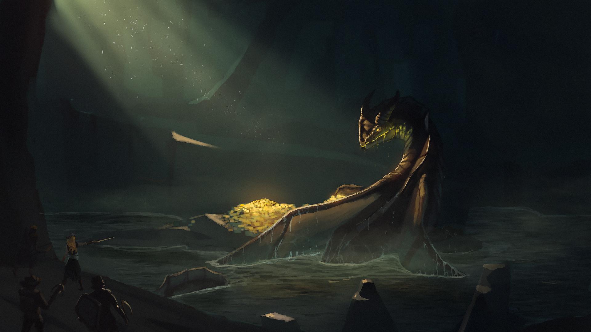 1920x1080 ART][OC] Black Dragon Encounter a thank you to you guys