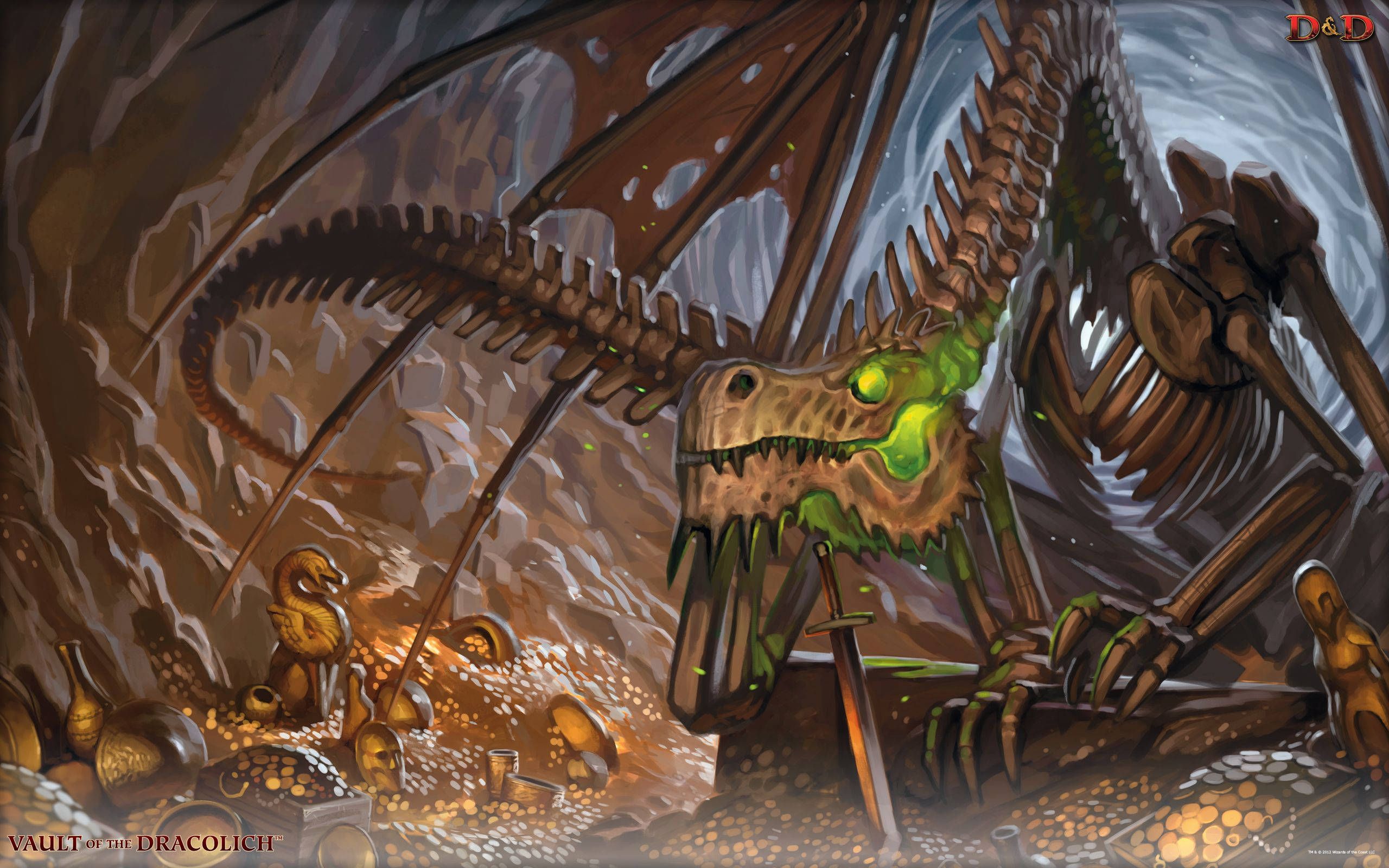 2560x1600 Download An Ancient Skeleton Lurks in a Mysterious Cave Wallpaper