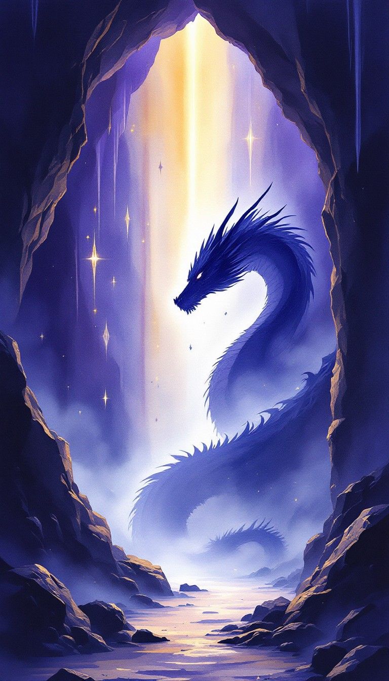768x1344 Download Dragon's Mystic Cave Image, Cave, Mystical