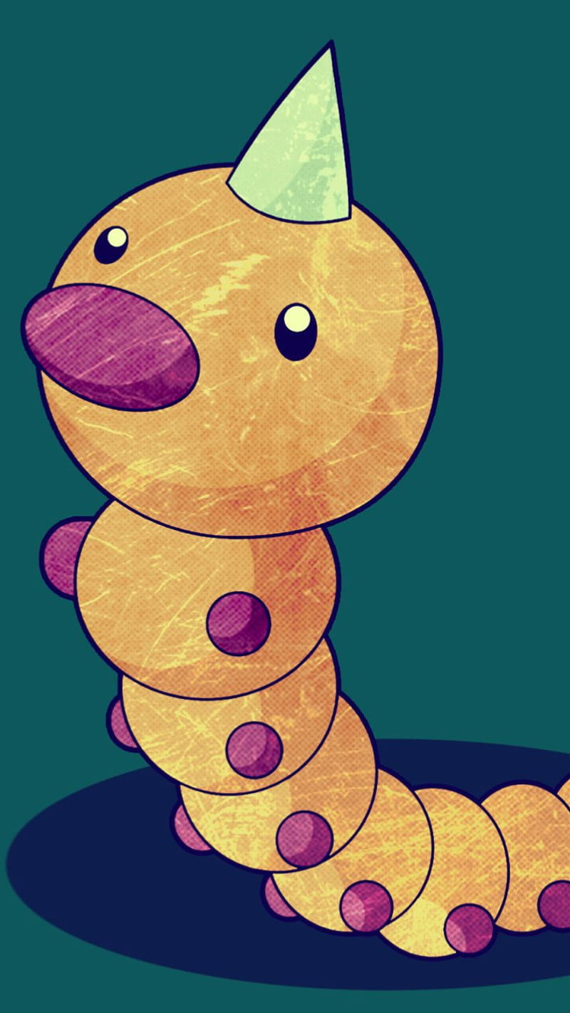 800x1422 Pokemon Weedle, go, anime, cartoon, rainbow, sparkle, gon, little, HD phone wallpaper
