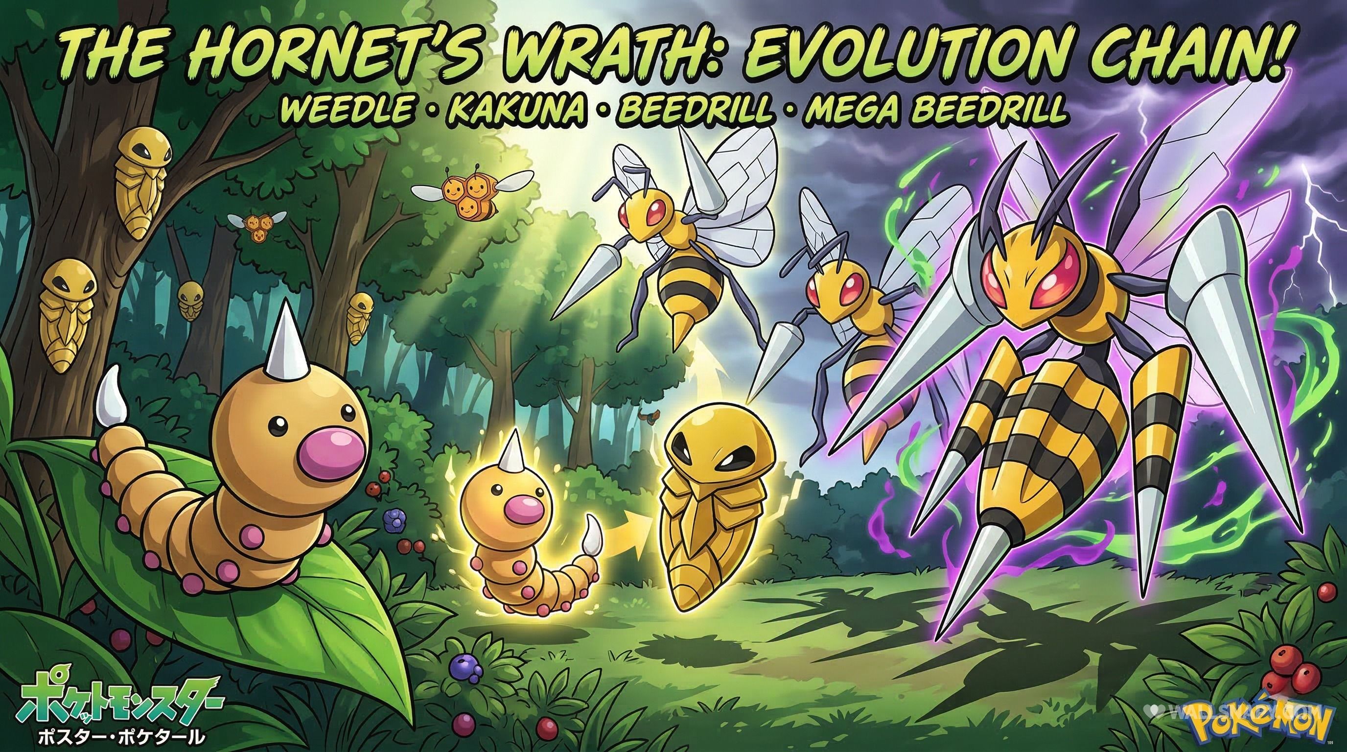 2752x1536 Weedle evolution path pokemon 4k pc wallpaper