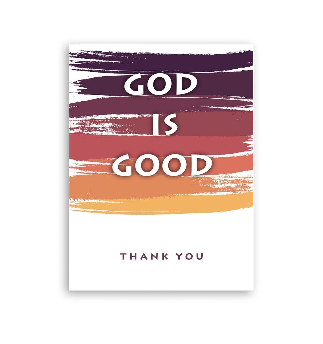 1080x1151 Christian Thank You Card: God is Good, 5x7 (PDF Download)