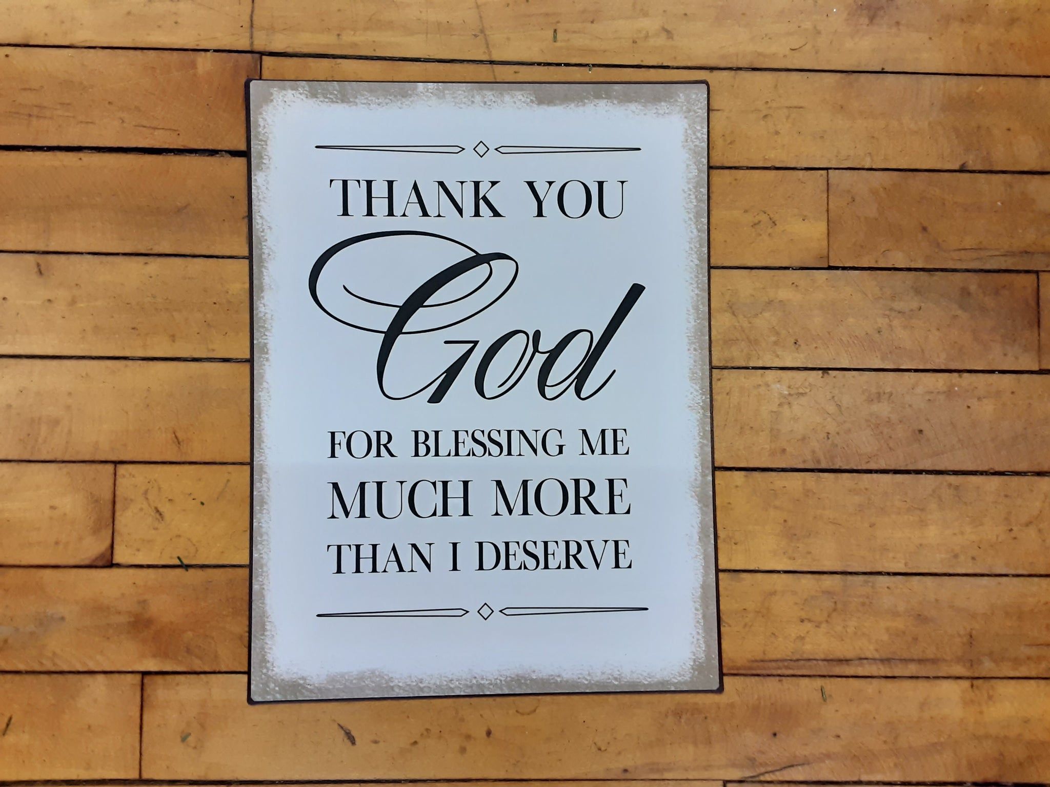 2048x1536 Thank God Metal Sign