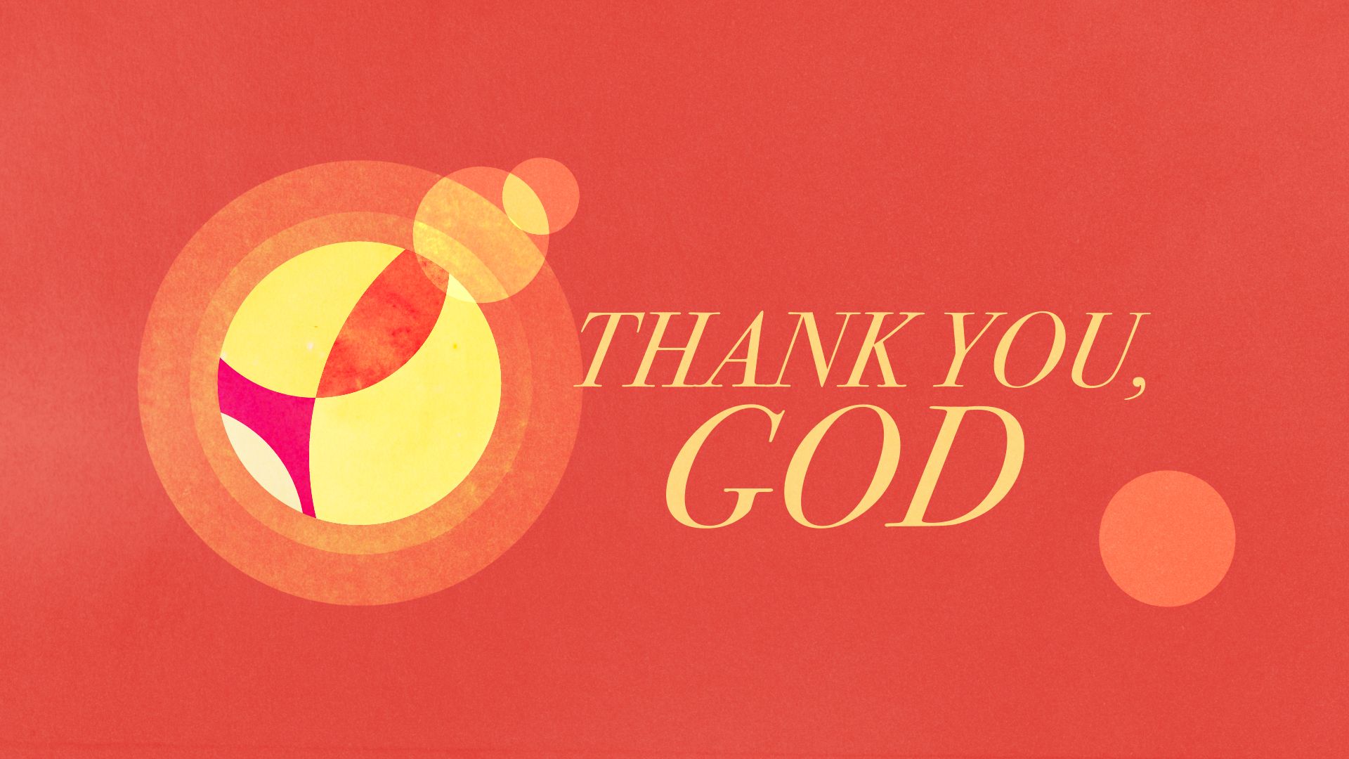 1920x1080 Church Video Illustration: Thank You God