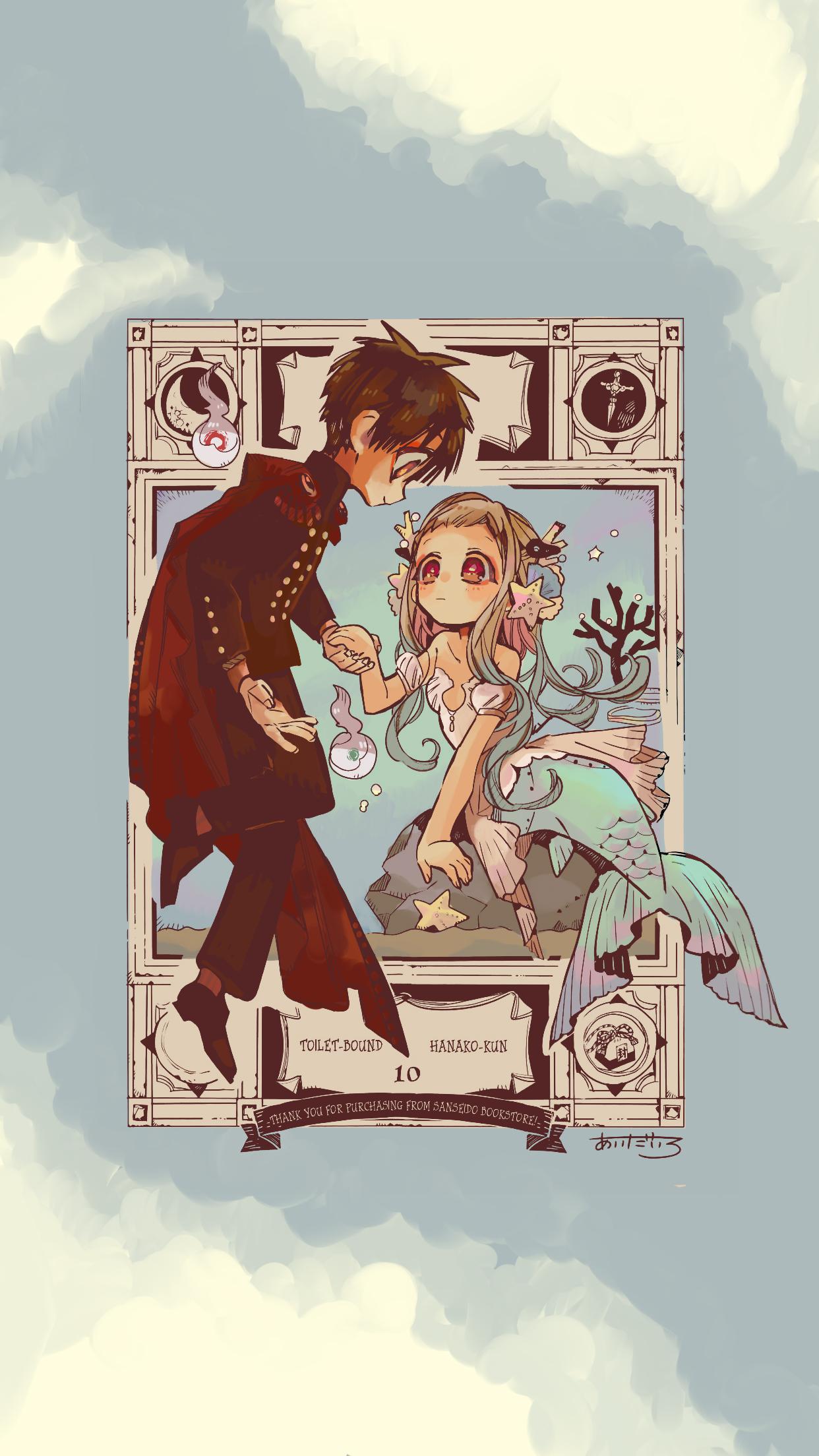1242x2208 A coloured panel from Aidairo's artbook extras! It's wallpaper resolution ^^