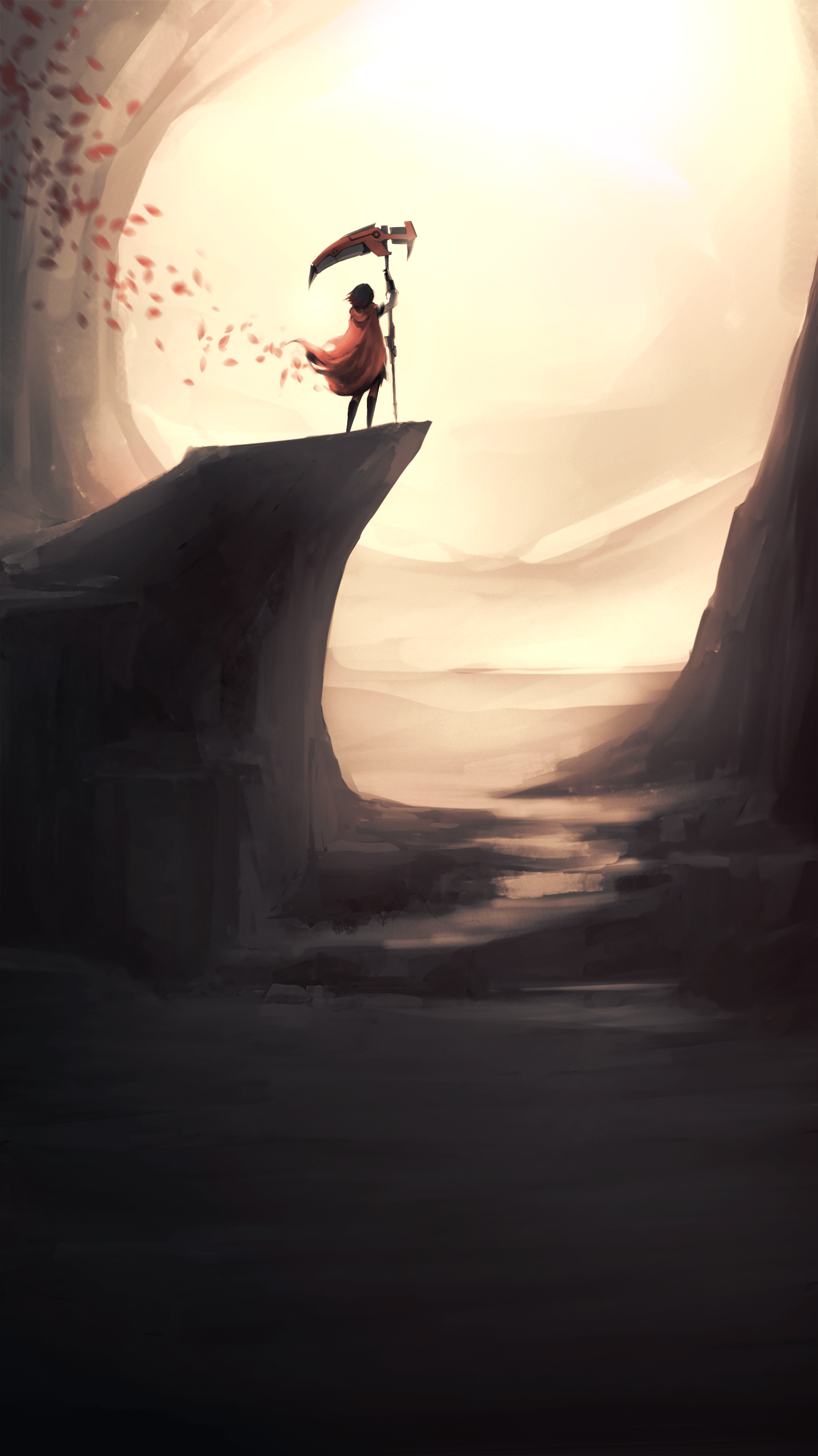 1984x3529 I decided to draw a phone wallpaper after watching RWBY, (link below for better quality, feel free to use it)