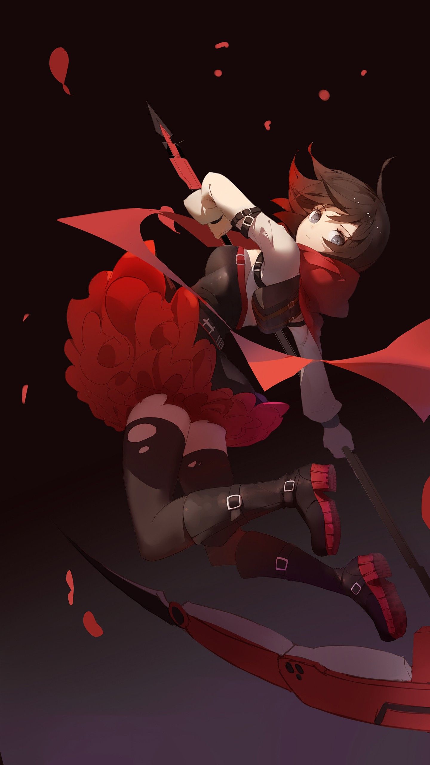 1440x2560 RWBY Ruby Rose Wallpaper