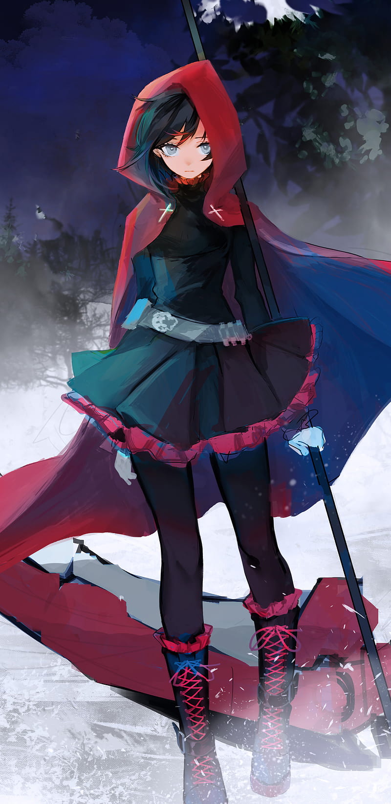 800x1644 RWBY, ruby rose, HD phone wallpaper