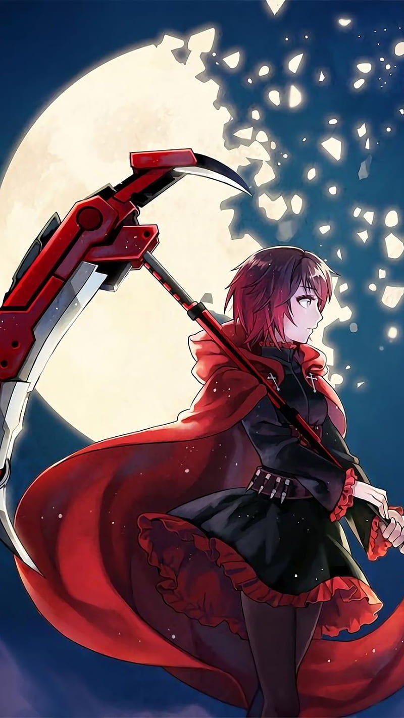 800x1422 RWBY broken moon, ruby, HD phone wallpaper