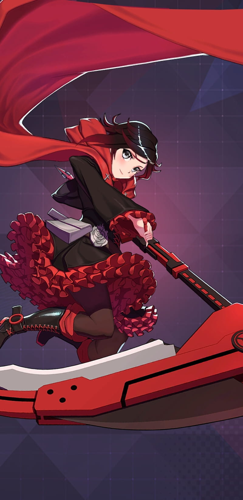 800x1644 Sniper ruby rose, amity arena, rwby, HD phone wallpaper