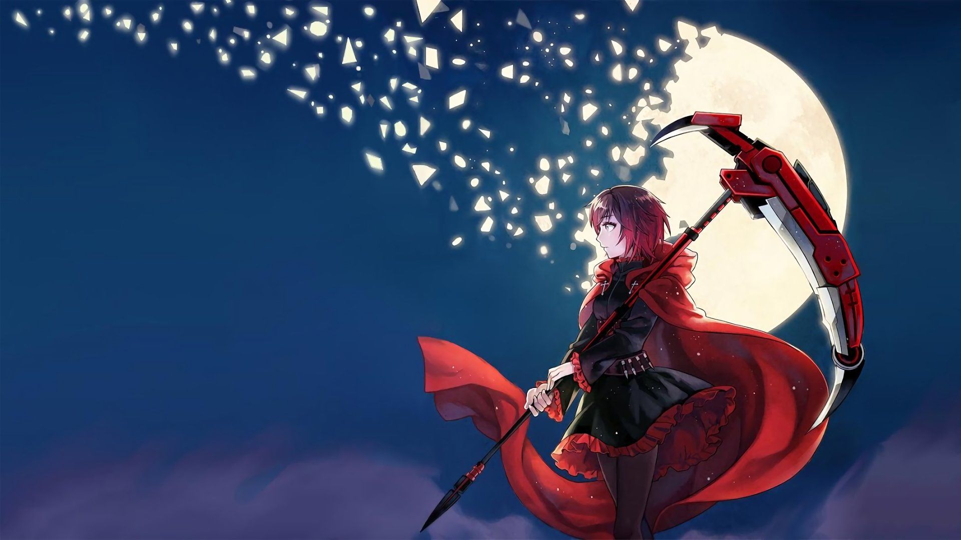 1920x1080 Ruby Rose Nightfall: Stunning 4K RWBY Anime Wallpaperx2160