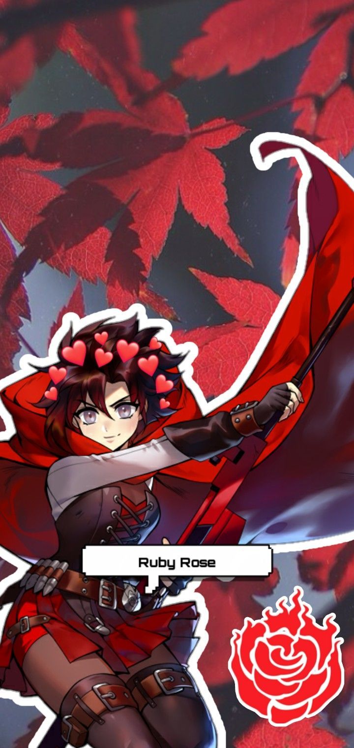720x1520 rwby ruby rose aesthetic wallpaper