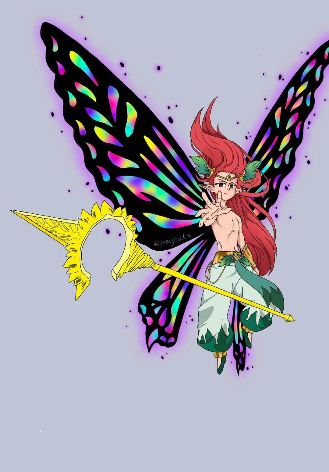 1080x1546 WIP drawing of Gloxinia by me, whatcha think?