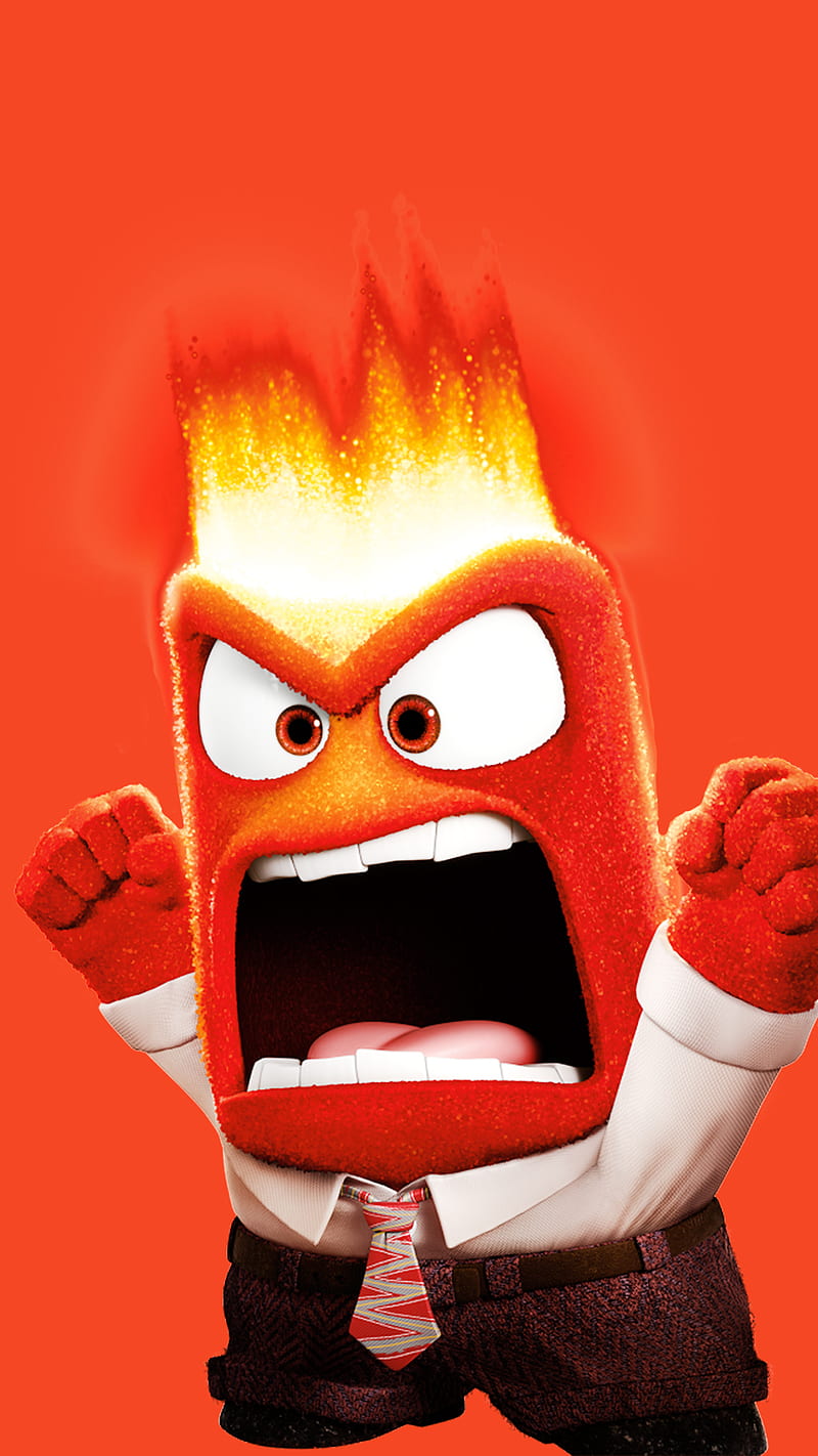 800x1422 Anger, character, feeling, inside out, mad, HD phone wallpaper