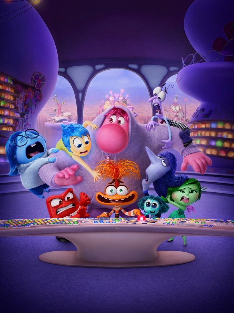 768x1024 Inside Out 2 Wallpaper 4K, Movie poster, Animation movies