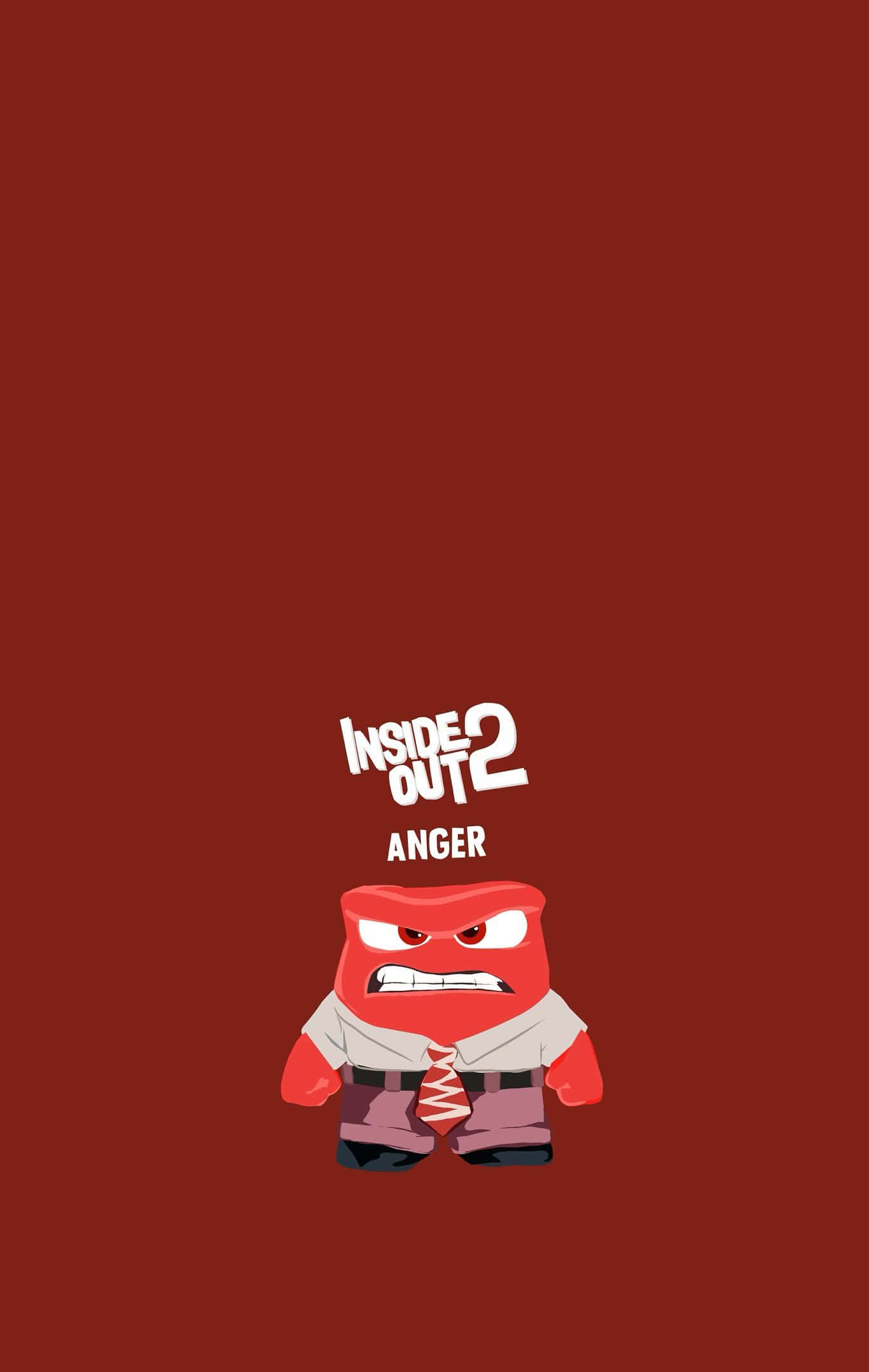 1368x2160 Download Inside Out2 Anger Character Wallpaper