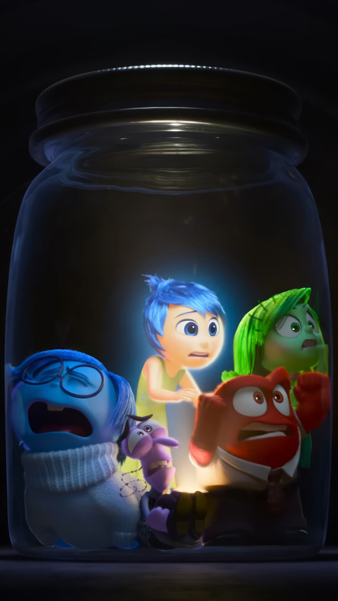 1080x1920 Inside Out 2 Sadness Fear Anger Joy Disgust Wallpaper 4K HD PC o