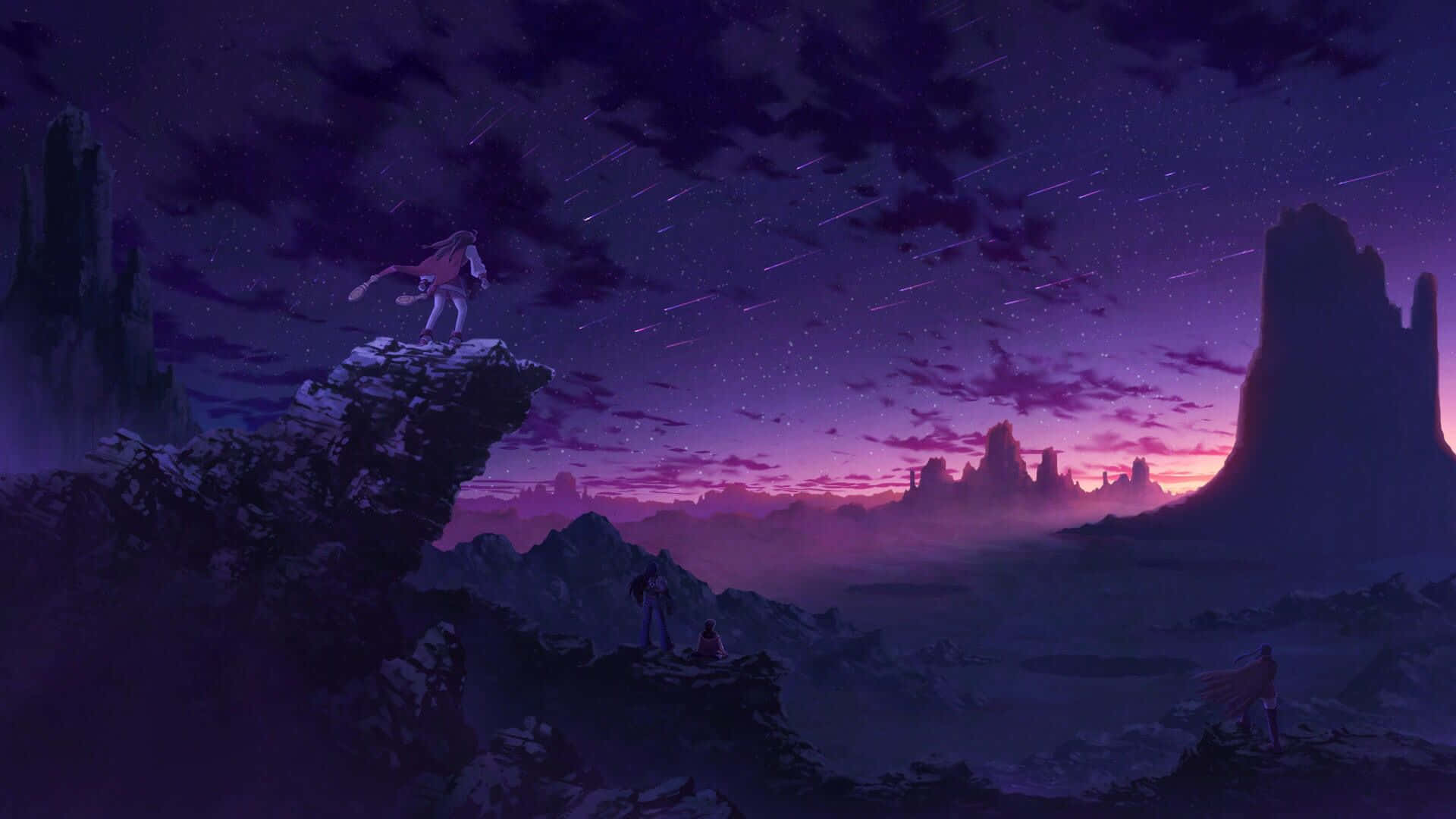 1920x1080 Download Dark Anime Landscape, Wallpaper