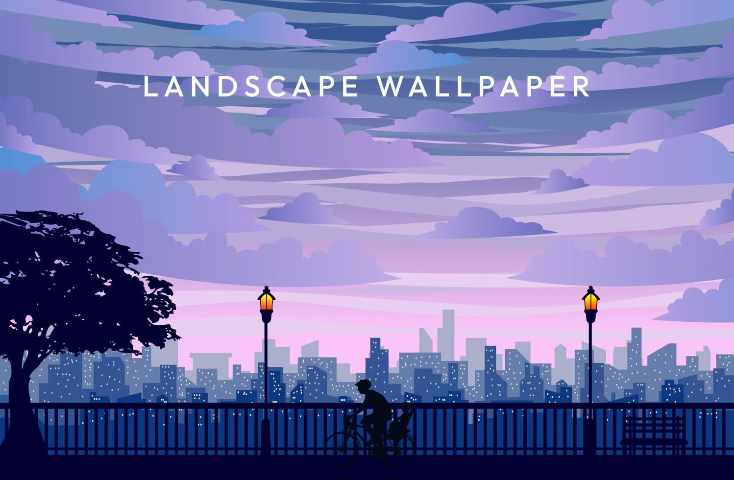 1498x980 Japanese anime purple view landscape