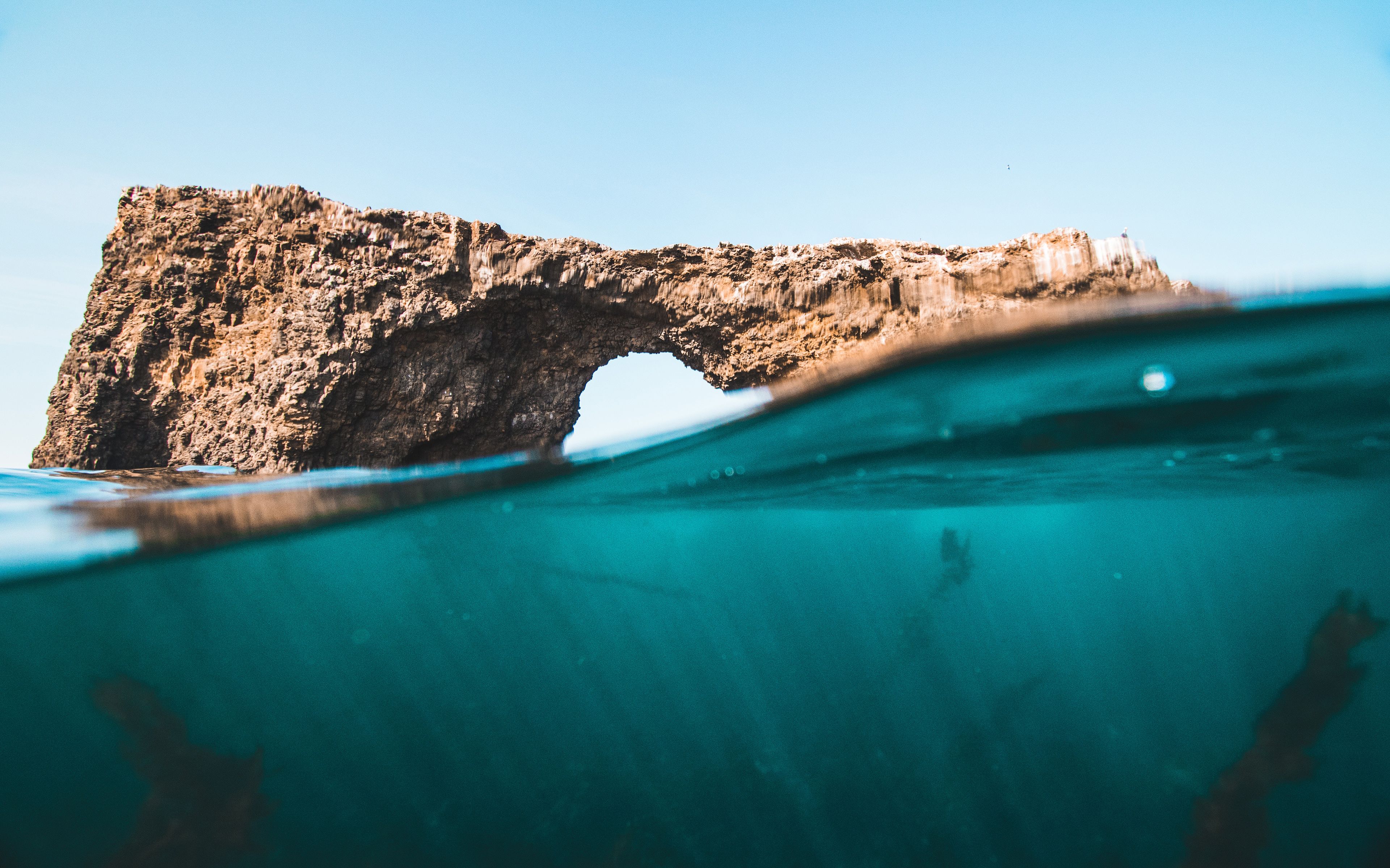 3840x2400 Channel Islands Rocks 4K Wallpaper