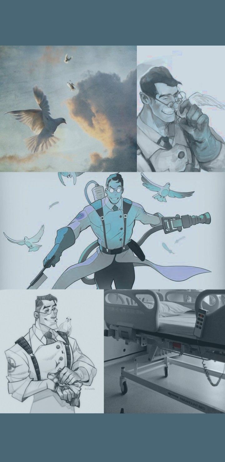 720x1480 BLU Medic wallpaper TF2