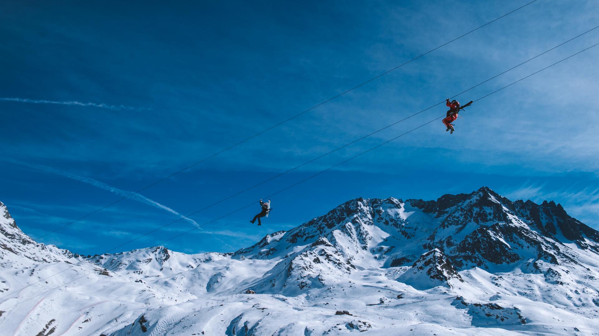 1920x1080 Ziplines: Experience Altitude Adventures in Val Thorens, Orelle, Courchevel, and Les Menuires 3 Vallées