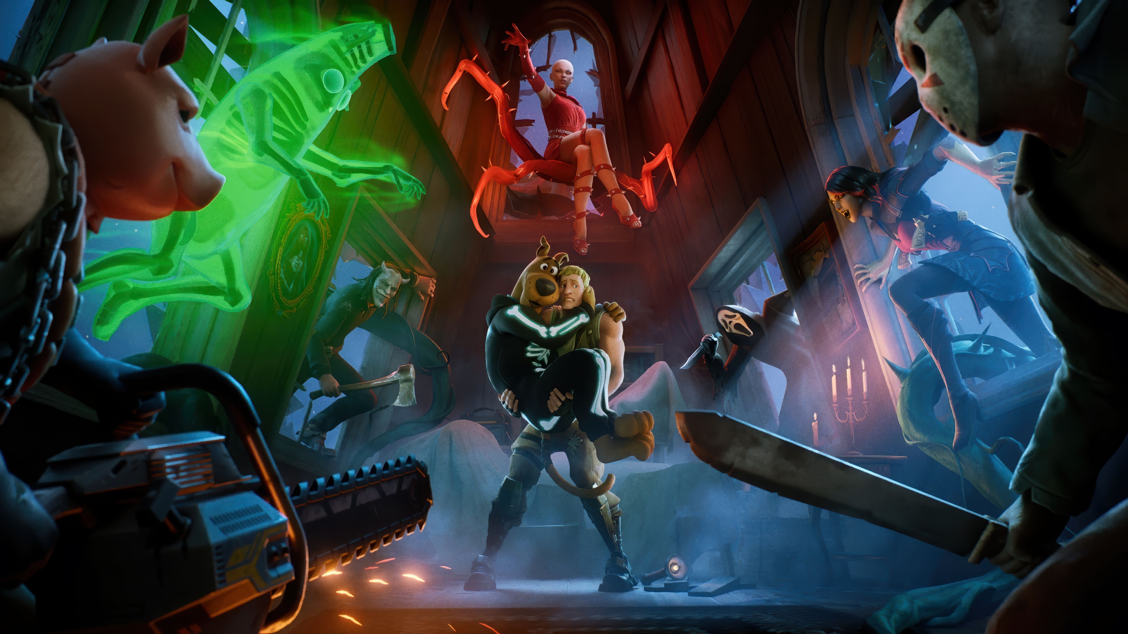 3840x2160 Scooby Doo Fortnitemares Wallpaper 4K HD PC J
