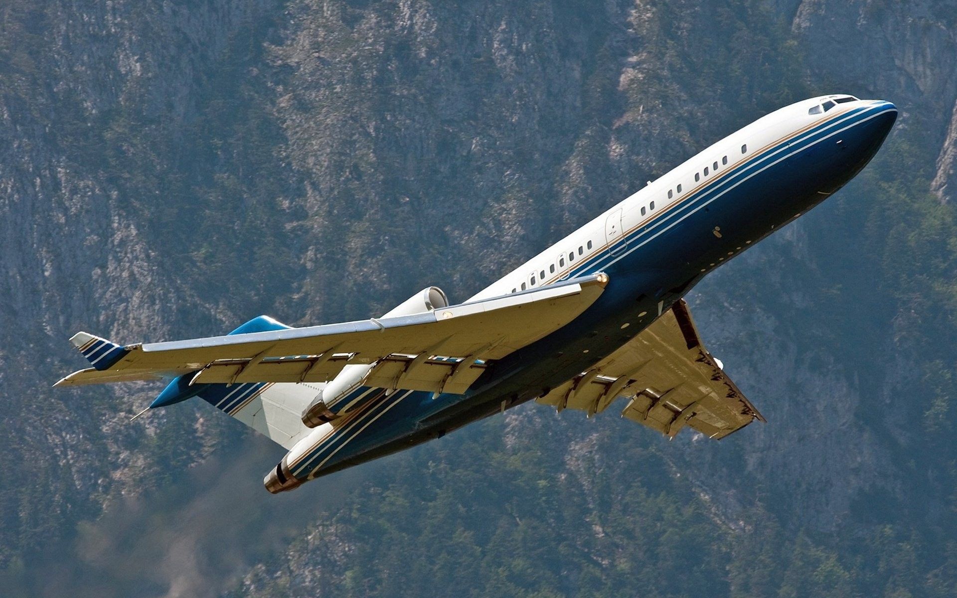 1920x1200 mountains, Aircraft, Boeing, 727 Wallpaper HD / Desktop and Mobile Background