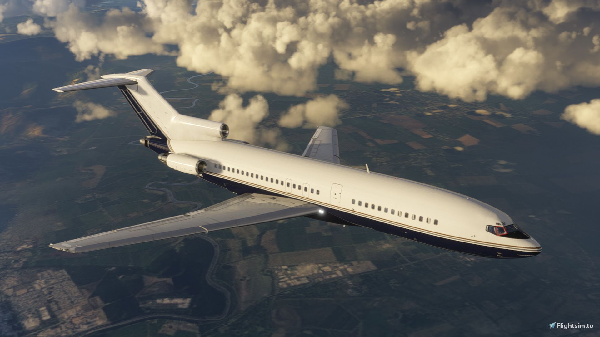 1920x1080 FSS Boeing 727 100 Private N727AH Boeing 727 100 Liveries For MSFS