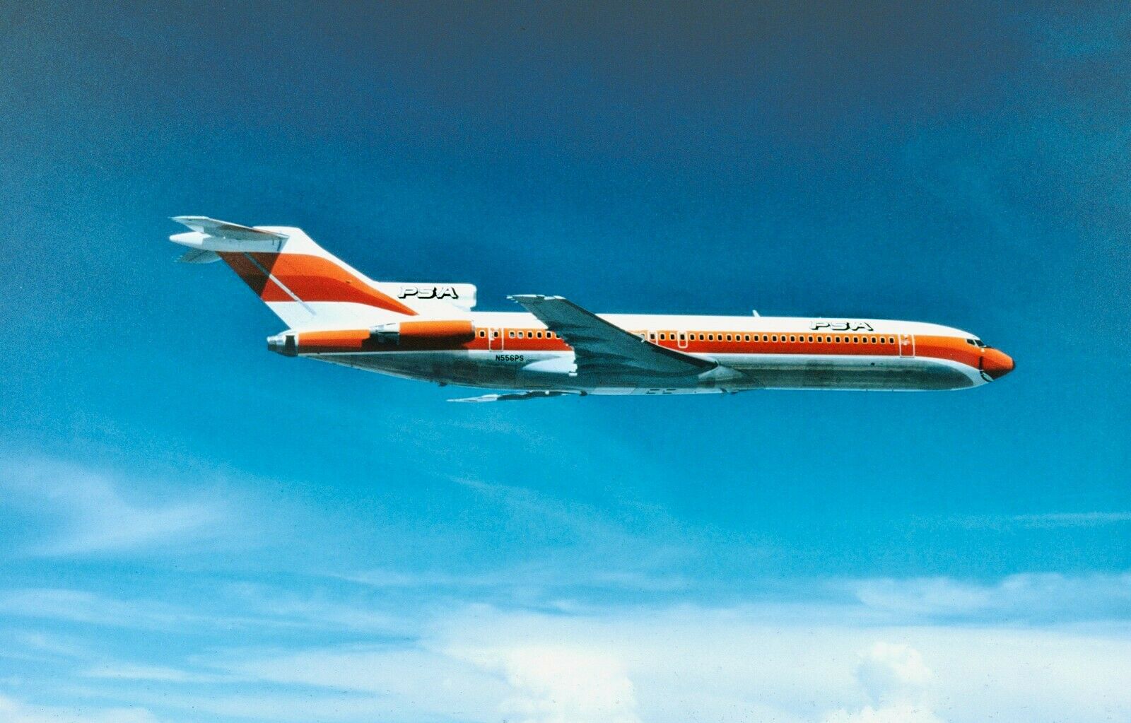 1600x1023 PSA 727 Postcard : Pacific Southwest Airlines : Free Download, Borrow, and Streaming : Internet Archive